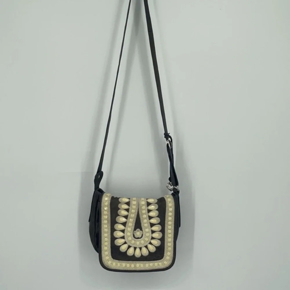 Brighton Raj Beaded Crossbody Saddlebag - Picture 4 of 13